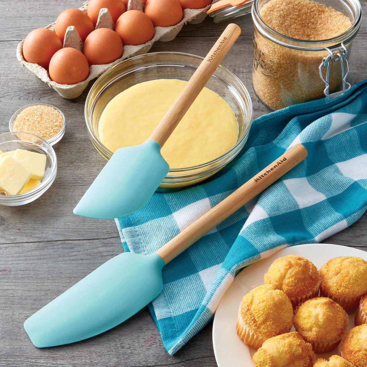KitchenAid® Bamboo 2-Piece Spatula Set
